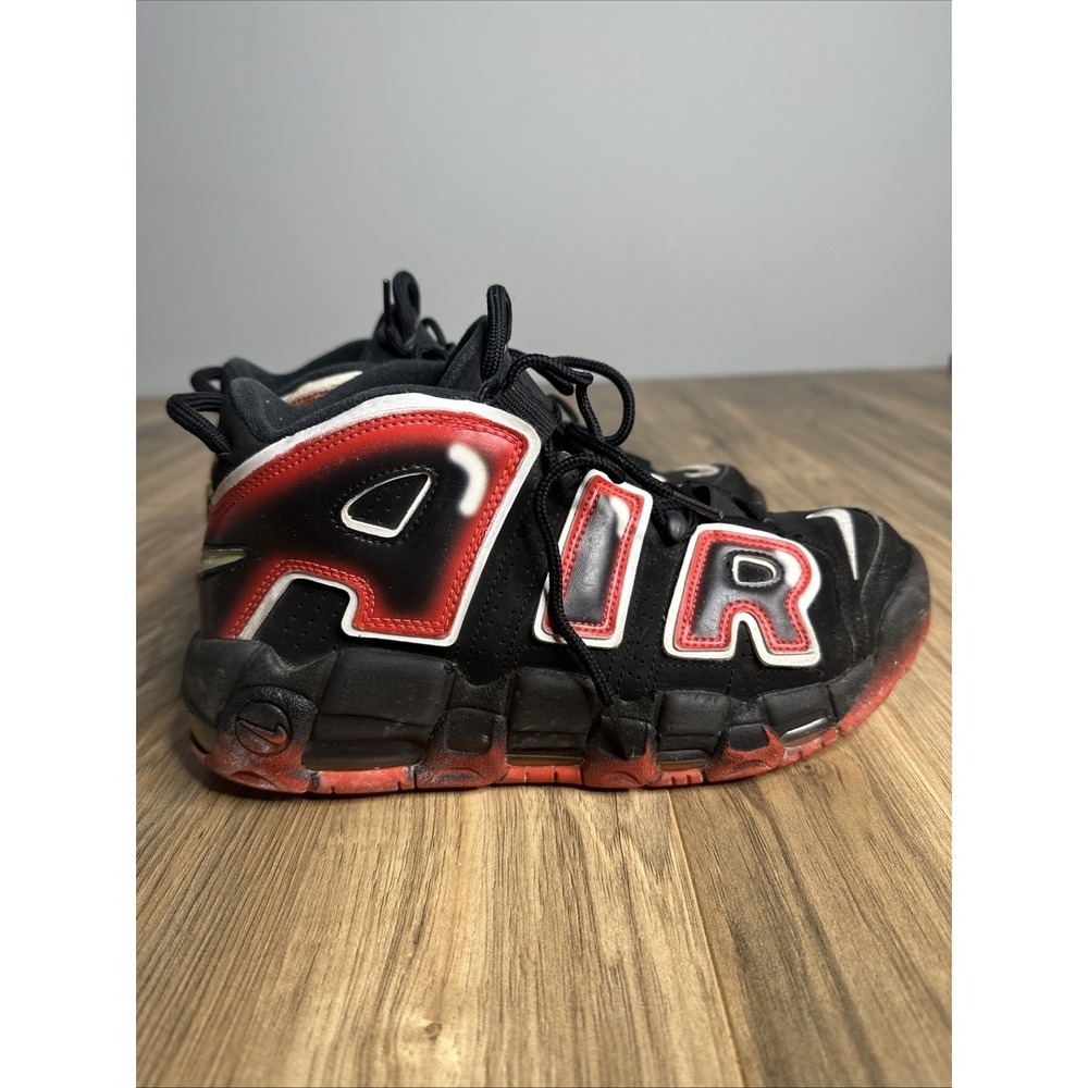 Size 7.5‎ - Nike Air More Uptempo 96 Laser Crimson Black Red Suede (CJ6129-001)
